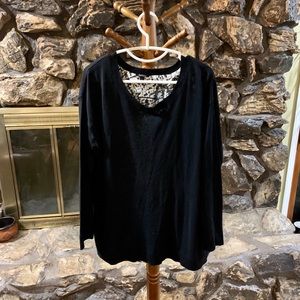 APT.9 Excellent Condition Black Swing Sweater.